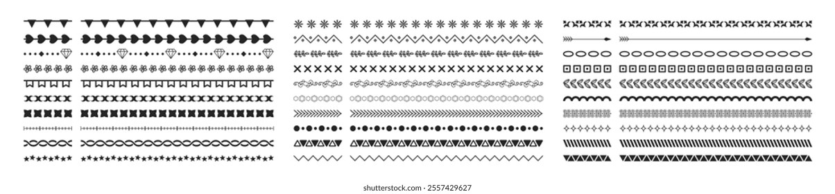 Set of decorative divider elements line border frame. Lines separators, Borders, Vintage dividers, Underline elements