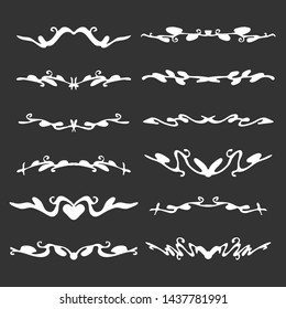 Set of decorative dividers for your design.