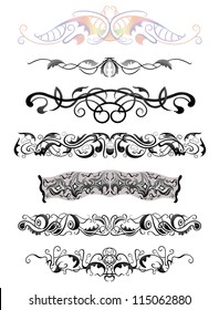 Set of decorative elements