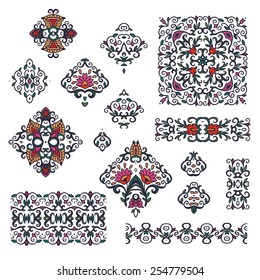 Set of decorative elements