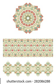 Set of decorative elements