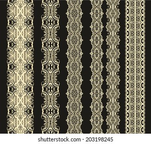 Set of decorative elements for Christmas decoration