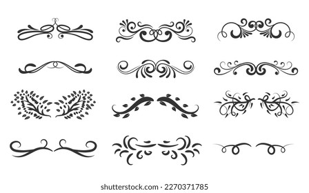 set of decorative elements for a design