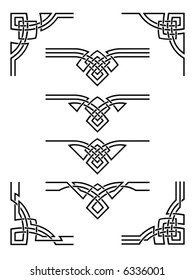 set of decorative elements for design