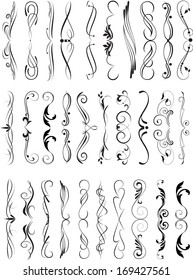 Set of decorative elements for editable and design 