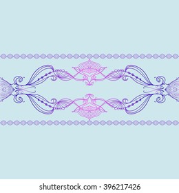 Set of decorative elements for an elegant design. Calligraphic vector for cards, invitations.