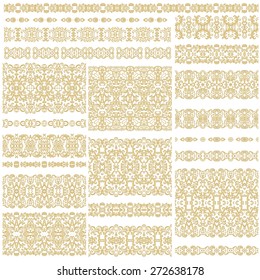 Set of decorative elements - flourish ribbons