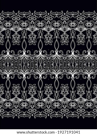 Set of decorative elements - flourish ribbons, on white background