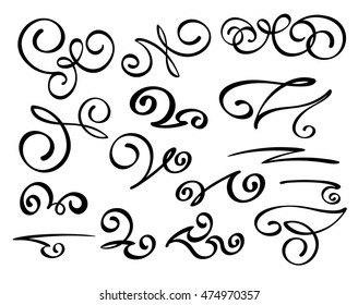 Set Decorative Elementsvector Illustrationwell Built Easy Stock Vector 