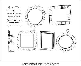 conjunto de elementos decorativos para su diseño. elementos de diseño vectorial sobre fondo blanco