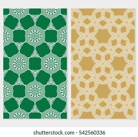 set of decorative floral and leave pattern. Vector seamless. For interior design, invitation, wallpaper.
