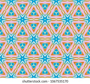 Set of Decorative floral ornament. seamless pattern. vector illustration. Tribal Ethnic Arabic, Indian, motif. for interior design, color wallpaper.