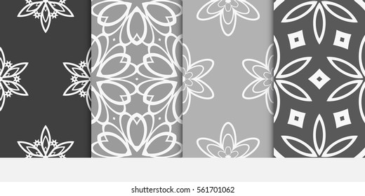 set of decorative floral ornament. seamless modern geometric pattern. Abstract Background Design. for design, wallpaper, invitation, fabric, decor. set of decorative floral ornament. seamless modern geometric pattern. Abstract Background Design. for design, wallpaper, invitation, fabric, decor.