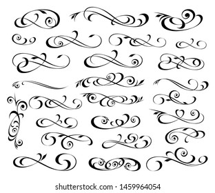 Set of  decorative flourish elements for your projects.