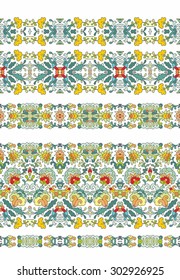 Set of decorative flourish ribbons