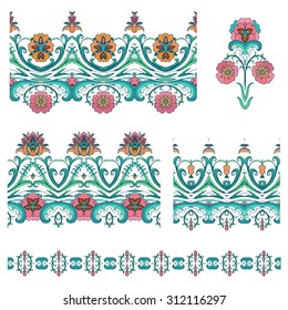 Set of decorative flourish  ribbons