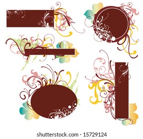 Set of decorative frames