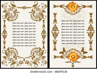 Set of decorative frames.