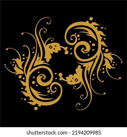 Set of decorative frames Elegant vector element for design in Eastern style, place for text. Floral golden and white borders. Lace illustration for invitations and greeting cards