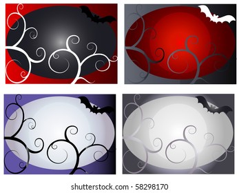 A set of decorative and fun halloween backgrounds