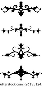 Set of decorative graphic design elements