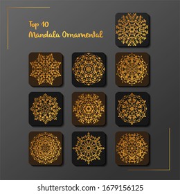 Set of Decorative Mandala Beautiful