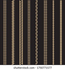 Set of decorative, ornamental and vintage borders for for design cards, brochures, books, business cards, invitations, certificates, diplomas.