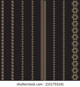 Set of decorative, ornamental and vintage borders for for design cards, brochures, books, business cards, invitations, certificates, diplomas.
