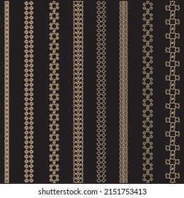 Set of decorative, ornamental and vintage borders for for design cards, brochures, books, business cards, invitations, certificates, diplomas.
