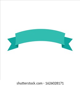 Set of decorative ribbon banners isolated on white