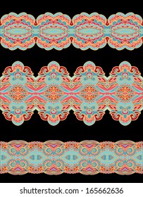 Set of decorative ribbons