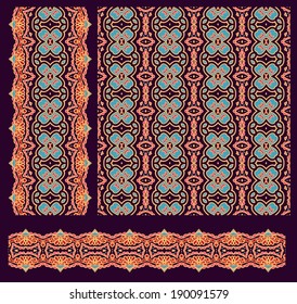 Set of decorative ribbons