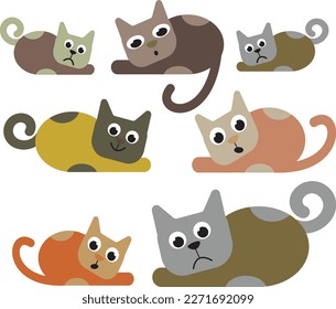 A set of decorative seals. Vector file for designs.