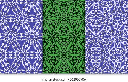 set of decorative seamless ornament. striped textured geometric pattern. vector illustration. for design, wallpaper, invitation, fabric, decor