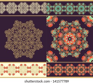 Set of decorative snowflakes