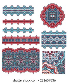 Set of decorative snowflakes