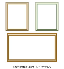 Set Of Decorative square photo frames