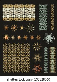 set of decorative stars