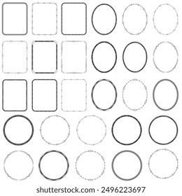 Set of Decorative vintage corner round shape frames and borders. Floral ornamental round frame. page decoration border. 