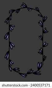 Set of Decorative vintage frames and borders set. Vector design. floral ornament.