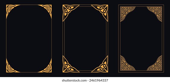 Set of Decorative vintage frames and borders set, Big set Template of Decorative vintage frames,borders rectangular shape, Art Nouveau Frames  Borders, Vector frame set. Decorative golden frames isol