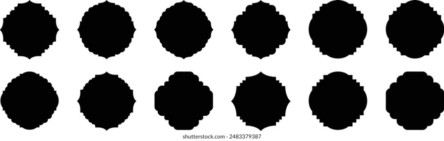 Conjunto de marcos y bordes decorativos vintage. Diseño de Vector. adorno floral. Conjunto de marcos de Antiguas aislado sobre fondo blanco. Marco decorativo. Vector