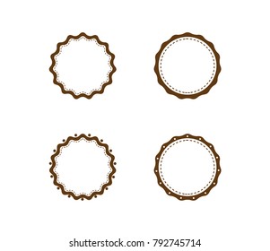 Set of decorative vintage frames vector