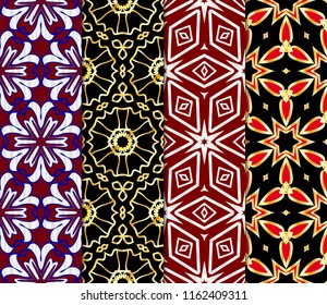 Set of Decorative wallpaper for interior design. line texture for wallpaper, packaging, banners, textile fashion fabric print, invitation cards. Seamless vector illustration.