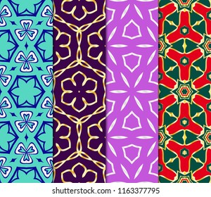 Set of Decorative wallpaper for interior design. line texture for wallpaper, packaging, banners, textile fashion fabric print, invitation cards. Seamless vector illustration.