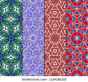 Set of Decorative wallpaper for interior design. line texture for wallpaper, packaging, banners, textile fashion fabric print, invitation cards. Seamless vector illustration.