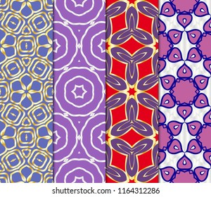 Set of Decorative wallpaper for interior design. line texture for wallpaper, packaging, banners, textile fashion fabric print, invitation cards. Seamless vector illustration.