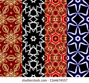 Set of Decorative wallpaper for interior design. line texture for wallpaper, packaging, banners, textile fashion fabric print, invitation cards. Seamless vector illustration.
