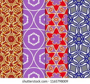 Set of Decorative wallpaper for interior design. line texture for wallpaper, packaging, banners, textile fashion fabric print, invitation cards. Seamless vector illustration.