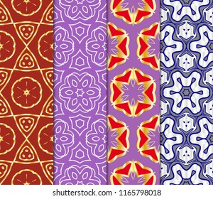 Set of Decorative wallpaper for interior design. line texture for wallpaper, packaging, banners, textile fashion fabric print, invitation cards. Seamless vector illustration.
